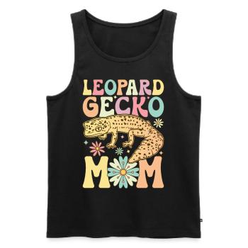 Groovy Eidechse Mama Reptil - Männer Premium Bio Tank Top - Schwarz - Vorne - AI Model Male 178 light (178cm)