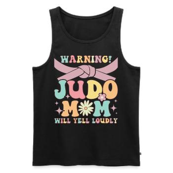 Lustige Martial Arts Mom - Männer Premium Bio Tank Top - Schwarz - Vorne - AI Model Male 178 light (178cm)