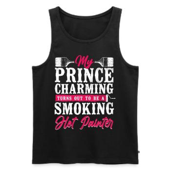 House Painter Decorator Girlfriend - Men's Premium Organic Tank Top - black - Front - Michal (187cm)