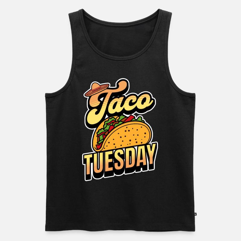 Taco - Männer Premium Bio Tank Top - Schwarz