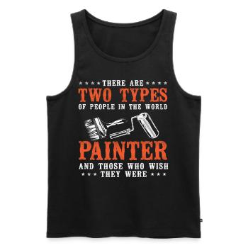 House Painter Decorator There Are - Men's Premium Organic Tank Top - black - Front - AI Model Male 178 light (178cm)