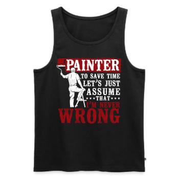 House Painter Decorator I'm A - Männer Premium Bio Tank Top - Schwarz - Vorne - Michal (187cm)