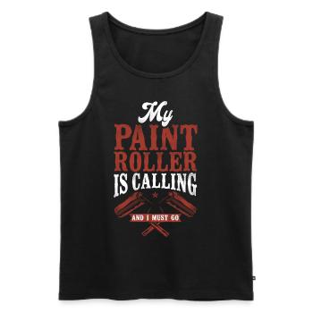House Painter Decorator My Paint - Männer Premium Bio Tank Top - Schwarz - Vorne - Michal (187cm)