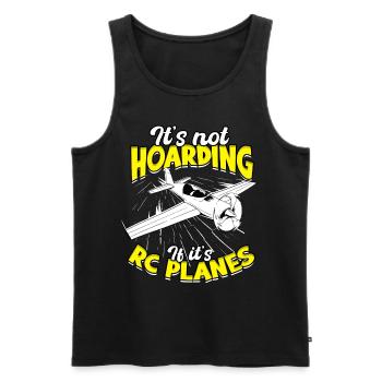 Modellflugzeuge - Männer Premium Bio Tank Top - Schwarz - Vorne - Michal (187cm)