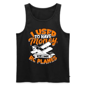 Modellflugzeug Modellflieger - Männer Premium Bio Tank Top - Schwarz - Vorne - Michal (187cm)