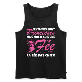 Some are princesses but I'm a fairy - Men's Premium Organic Tank Top - black - Front - Michal (187cm)