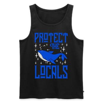 Schützen Sie die Einheimischen - Männer Premium Bio Tank Top - Schwarz - Vorne - Michal (187cm)