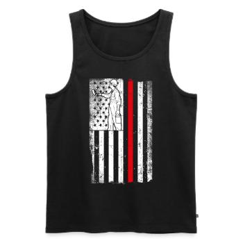 House Painter Decorator American - Männer Premium Bio Tank Top - Schwarz - Vorne - Michal (187cm)