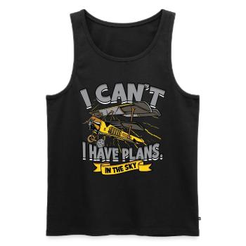 Model Airplane Model Airplane - Men's Premium Organic Tank Top - black - Front - AI Model Male 178 light (178cm)