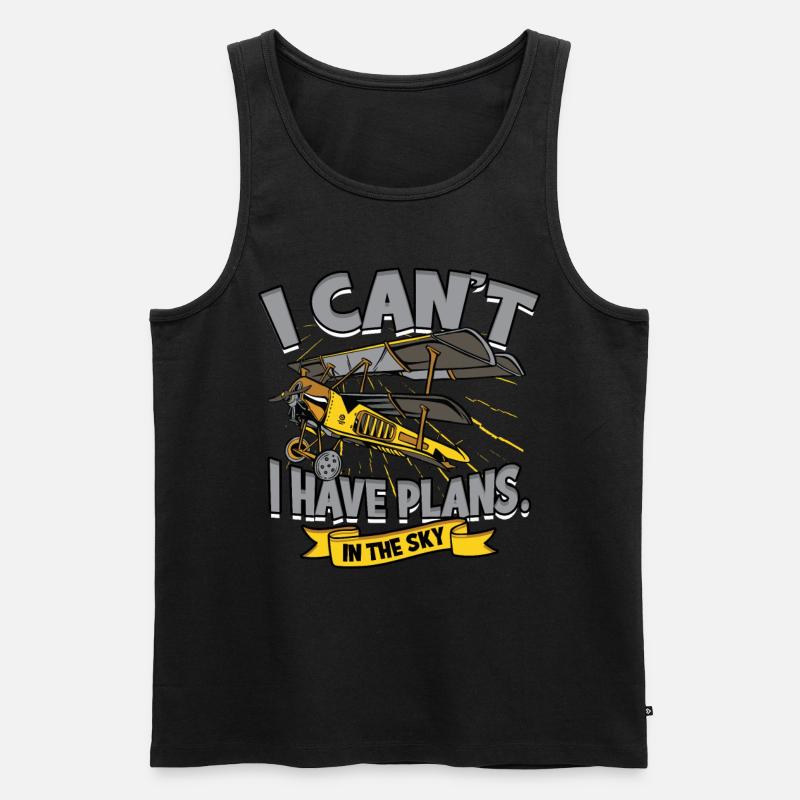Modellflugzeug Modellflieger - Männer Premium Bio Tank Top - Schwarz