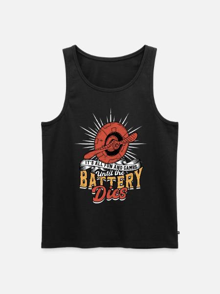 Modellflugzeug Modellflieger - Männer Premium Bio Tank Top - Schwarz