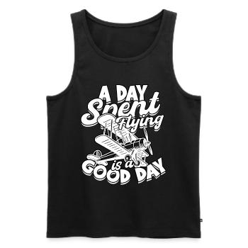 Model Airplane Model Airplane - Men's Premium Organic Tank Top - black - Front - AI Model Male 178 light (178cm)