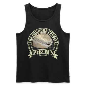 Funny Sacabambaspi Fish Meme - Men's Premium Organic Tank Top - black - Front - Michal (187cm)