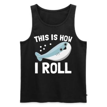 Funny Sacabambaspi Fish Meme - Men's Premium Organic Tank Top - black - Front - Michal (187cm)