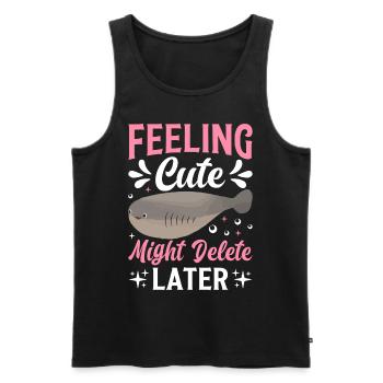 Sacabambaspis Fisch Meme - Männer Premium Bio Tank Top - Schwarz - Vorne - AI Model Male 178 light (178cm)