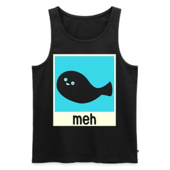 Funny Sacabambaspi Fish Meme - Men's Premium Organic Tank Top - black - Front - AI Model Male 178 light (178cm)