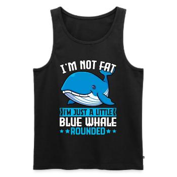 Ich bin nicht dick, ich bin nur ein kleiner Blauwal rundlich - Männer Premium Bio Tank Top - Schwarz - Vorne - Michal (187cm)