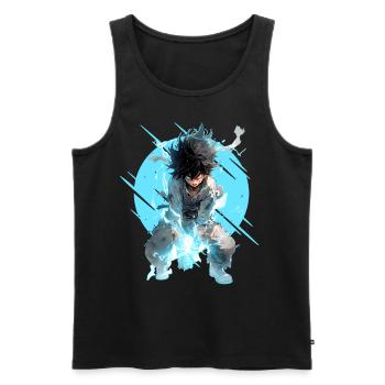Lightning Anime Shonen Manga Japanese Fantasy Stre - Männer Premium Bio Tank Top - Schwarz - Vorne - AI Model Male 178 light (178cm)