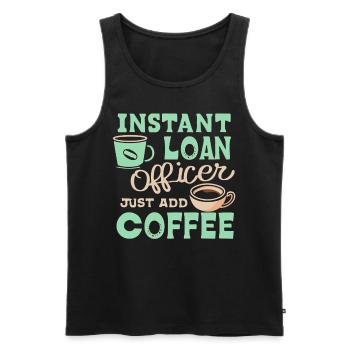 Mortgage Loan Officer Coffee Lover Underwriting Br - Männer Premium Bio Tank Top - Schwarz - Vorne - Michal (187cm)