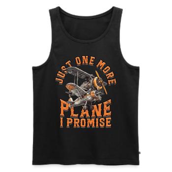 Model Airplane Model Airplane - Men's Premium Organic Tank Top - black - Front - AI Model Male 178 light (178cm)