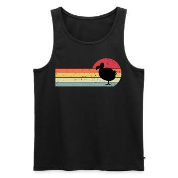 Dodo - Men's Premium Organic Tank Top - black - Front - AI Model Male 178 light (178cm)