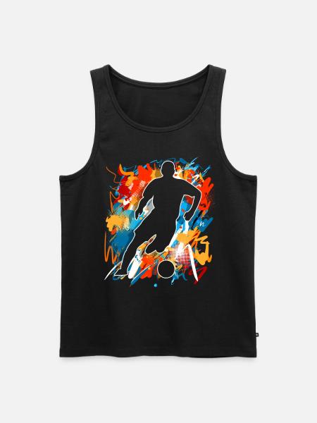 Soccer Soccer Players - Men's Premium Organic Tank Top - black
