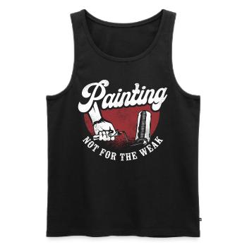 House Painter Decorator Painting - Men's Premium Organic Tank Top - black - Front - AI Model Male 178 light (178cm)