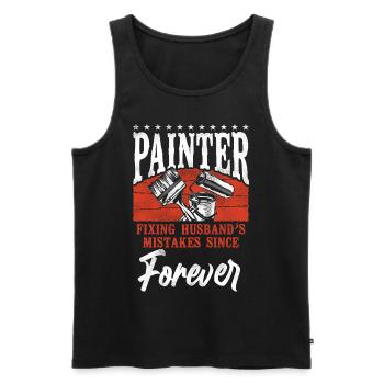 House Painter Decorator Painter - Männer Premium Bio Tank Top - Schwarz - Vorne - AI Model Male 178 light (178cm)