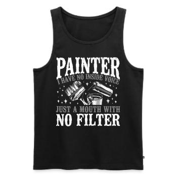 House Painter Decorator Painter I - Men's Premium Organic Tank Top - black - Front - AI Model Male 178 light (178cm)