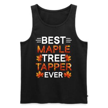 Ahornsirup Best Maple Tree Tapper Ever - Männer Premium Bio Tank Top - Schwarz - Vorne - Michal (187cm)