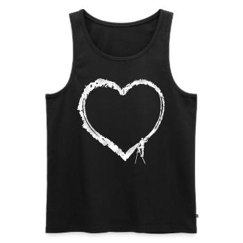 House Painter Decorator Heart - Men's Premium Organic Tank Top - black - Front - AI Model Male 178 light (178cm)
