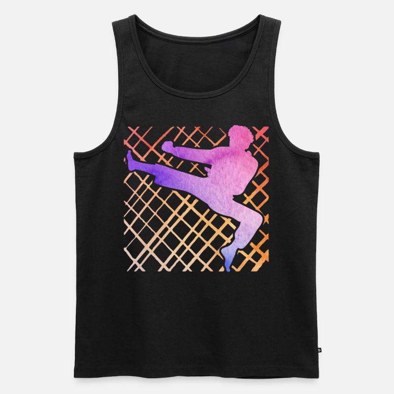 Taekwondo - Männer Premium Bio Tank Top - Schwarz