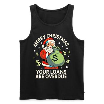 Mortgage Broker Home Loan Officer Funny Christmas - Männer Premium Bio Tank Top - Schwarz - Vorne - Michal (187cm)