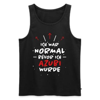 Azubi Spruch Lehrling Job Lustiges Azubi Geschenk - Männer Premium Bio Tank Top - Schwarz - Vorne - Michal (187cm)