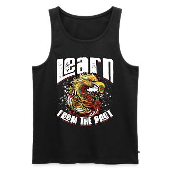 Sankofa Symbol Adinkra Ghana Learn From The Past - Männer Premium Bio Tank Top - Schwarz - Vorne - Michal (187cm)