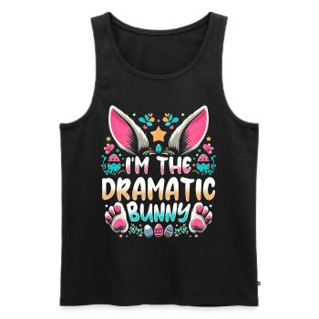 I'm The Dramatic Bunny - Men's Premium Organic Tank Top - black - Front - Michal (187cm)