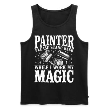 House Painter Decorator Painter - Männer Premium Bio Tank Top - Schwarz - Vorne - AI Model Male 178 light (178cm)