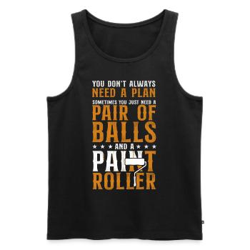 House Painter Decorator You Don't - Männer Premium Bio Tank Top - Schwarz - Vorne - Michal (187cm)