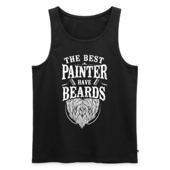 House Painter Decorator Beard The - Männer Premium Bio Tank Top - Schwarz - Vorne - Michal (187cm)