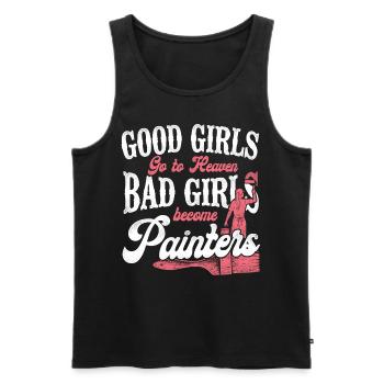 House Painter Decorator Female - Men's Premium Organic Tank Top - black - Front - AI Model Male 178 light (178cm)