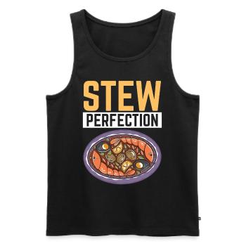 Cioppino Lover Foodie Nourriture Mer Américaine - Débardeur bio Premium Homme - noir - Devant - Michal (187cm)