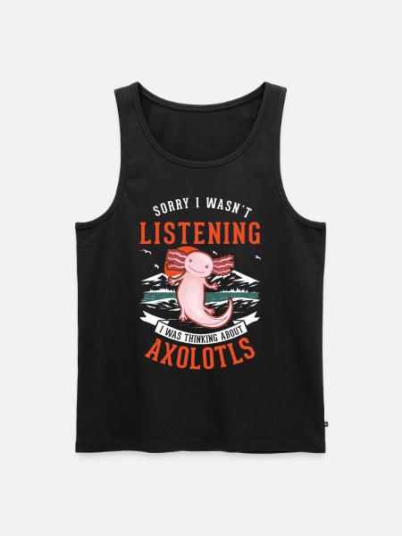 Axolotl cadeau amphibien axolotl - Débardeur bio Premium Homme - noir