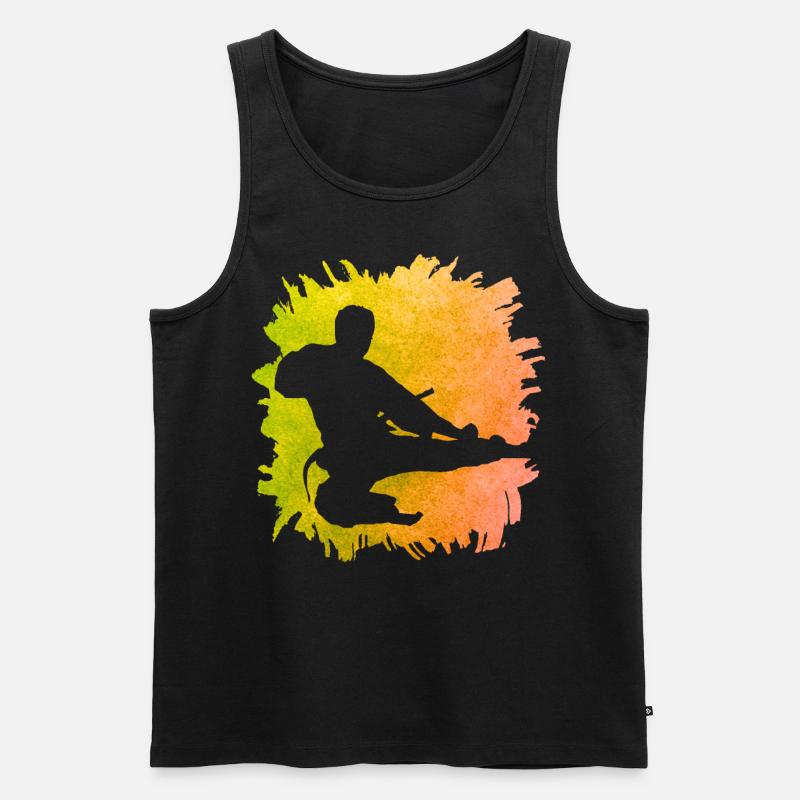 Taekwondo - Männer Premium Bio Tank Top - Schwarz