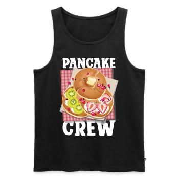 Pancake Lover Kids Pancake Crew - Männer Premium Bio Tank Top - Schwarz - Vorne - Michal (187cm)