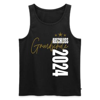Abschluss 2024 Grundschule - Männer Premium Bio Tank Top - Schwarz - Vorne - AI Model Male 178 light (178cm)