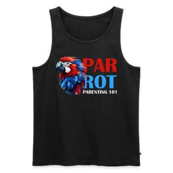 Funny Eclectus Parrot Parenting 101 Bird Lover - Männer Premium Bio Tank Top - Schwarz - Vorne - Michal (187cm)