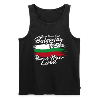Bulgarisch Bulgarien - Männer Premium Bio Tank Top - Schwarz - Vorne - Michal (187cm)