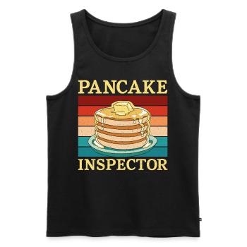 Pancake Lover Kids Pancake - Men's Premium Organic Tank Top - black - Front - AI Model Male 178 light (178cm)
