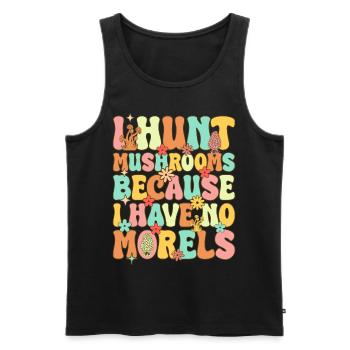 Groovy Pilzjagd - Männer Premium Bio Tank Top - Schwarz - Vorne - Michal (187cm)