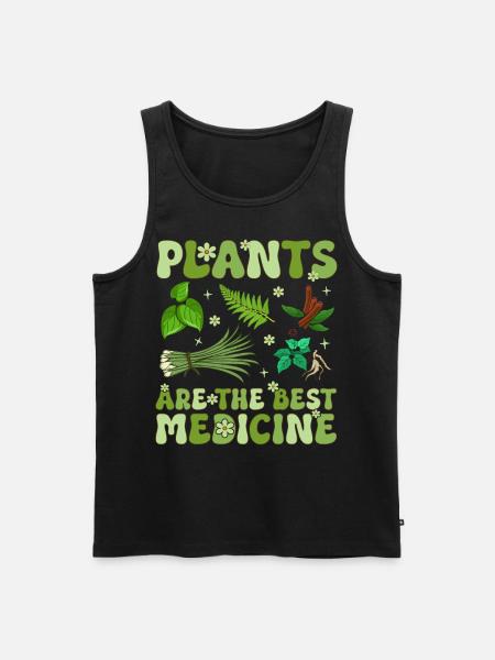 Groovy Vegan Plant-Based Diet - Men's Premium Organic Tank Top - black